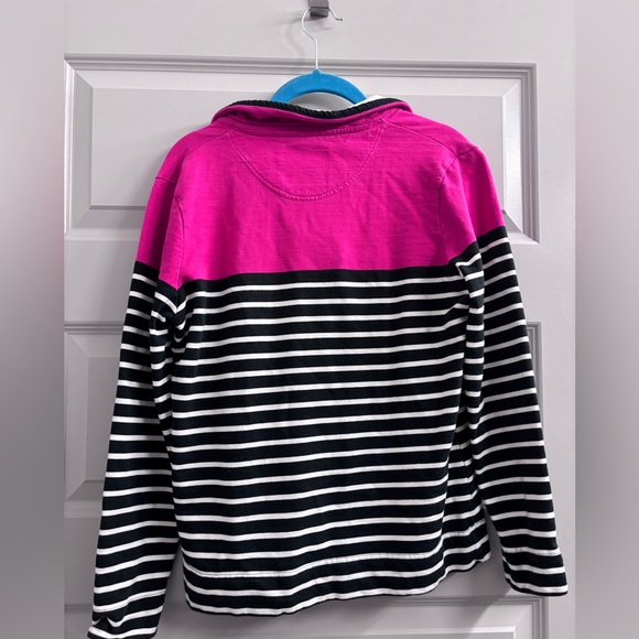 Rugby Shirt Women Pink Color Stripe Polo Heritage Collection Lansdowne Ireland - Picture 10 of 11